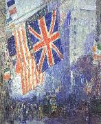 Childe Hassam The Union Jack Norge oil painting reproduction